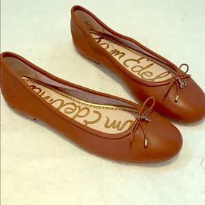 Sam Edelman Felicia flat brown leather